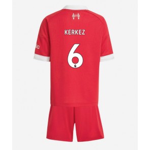 Liverpool Milos Kerkez #6 Kotipaita Lapsille 2025-26 Lyhythihainen (+ shortsit)